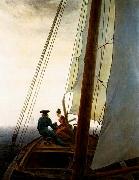 Caspar David Friedrich On the Sailing Boat USA oil painting artist